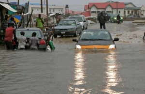 Flooded Lagos street