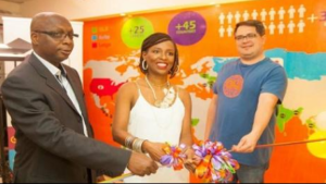 L-R: Adeyinka Sorungbe, assistant director, ICT, Lagos State Government representing Olufemi Odubiyi, Lagos State Commissioner for Science & Technology; Lola Masha, country manager, OLX and Stephen Ballot, CTO, OLX SSA during the commissioning of the OLX office in Ilupeju as part of their 4th Anniversary.