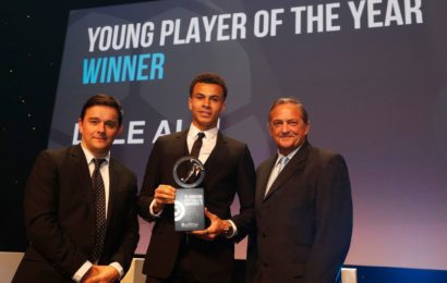 Dele Alli floors Iwobi, Bellerin in Young Football Award