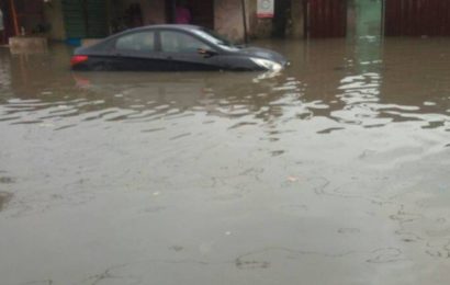 Voters, LASIEC Officials Stranded as Flood Takes Over Yaba