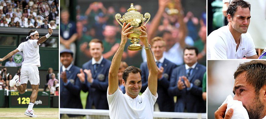 Rodger Federer Wins the Crying Game Wimbledon Final