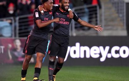 New Signing, Alexandre Lacazette Scores on First Gunners Appearance