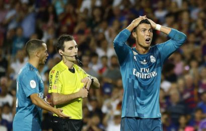 Ronaldo Gets Five-match Ban for Pushing Referee