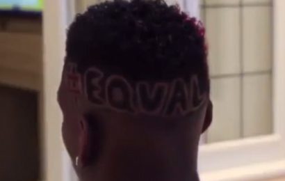Paul Pogba Shows Off New Flabouyant Haircut ‘Equal’