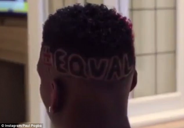 Paul Pogba Shows Off New Flabouyant Haircut ‘Equal’