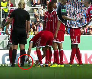 Franck Ribery Unties Female Referee’s Bootlace