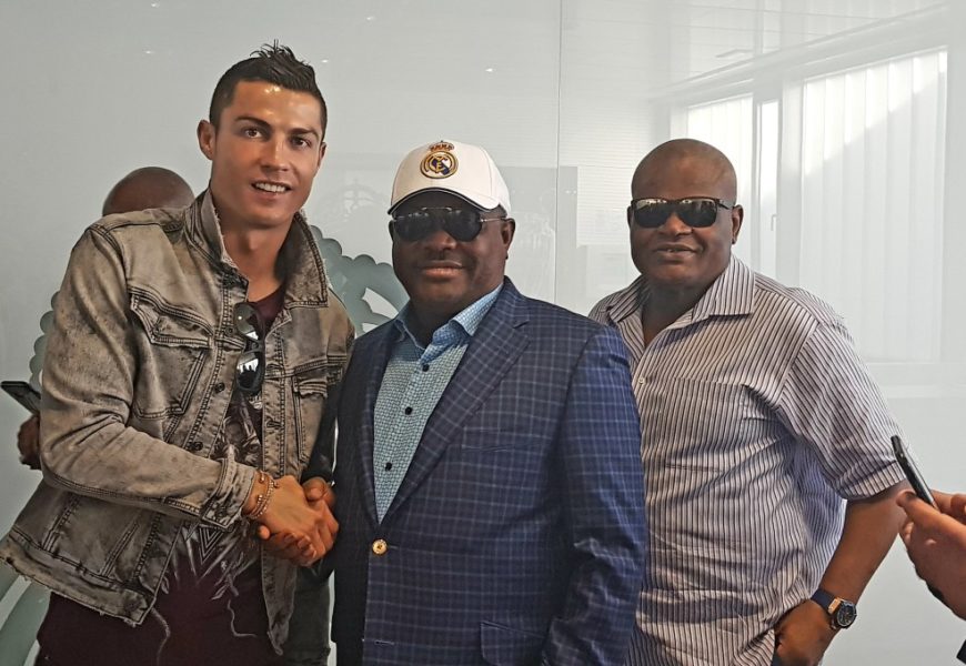 Ronaldo, Ramos Meet Gov Wike at Real Madrid Football Club