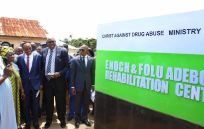 Pst Adeboye, Wife Open Drug Abuse Rehabilitation Centre