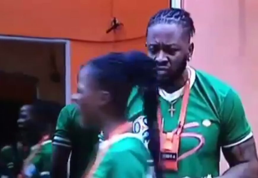 BBNaija: Housemates Exchange Unprintable Words  Over Piece of Meat