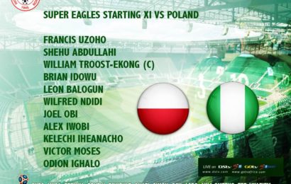 Nigeria Defeats Poland 1-0 with Goal from Moses at Spot-kick