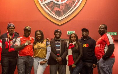 Nigerian Arsenal Fans Tour Emirates Stadium with MTN (PHOTO NEWS)