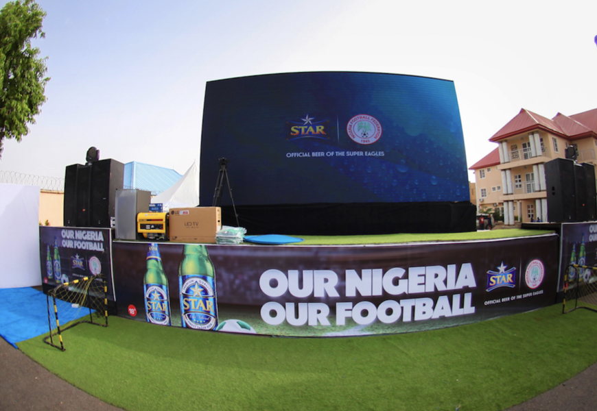 How Star Shares Love for Super Eagles in Jos