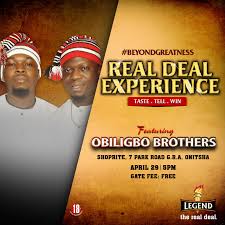 Obiligbo Brothers set for Onitsha groove with Legend Extra Stout