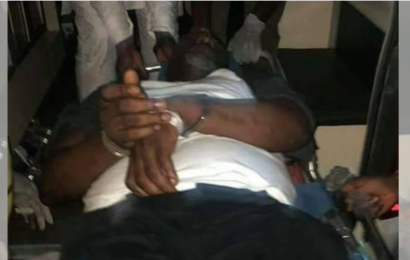 Just In: Police Handcuff Dino Melaye on Hospital Bed