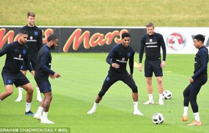 Wembley Friendly: England Train for Super Eagles(Pictures)