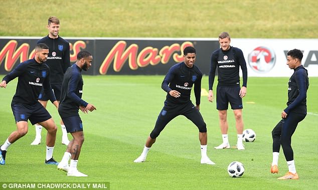 Wembley Friendly: England Train for Super Eagles(Pictures)