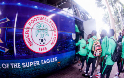 Super Eagles Rides on Star Branded bus,  Hits PH for DR Congo Tie