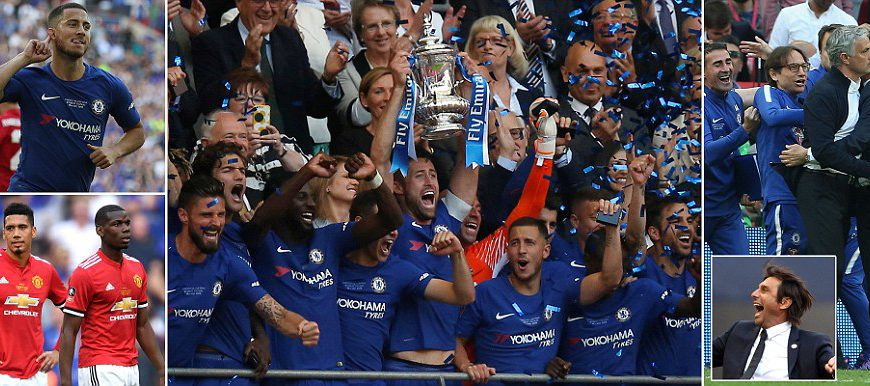 Victor Moses Lifts FA Cup with Chelsea