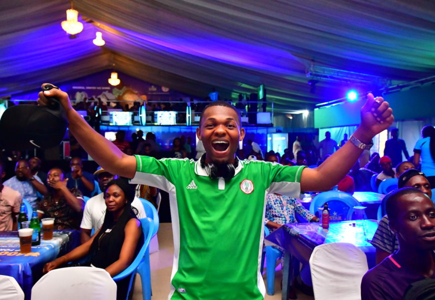 World Cup: M.I, Small Doctor Entertain Super Eagles Fans at Surulere (Pictures)