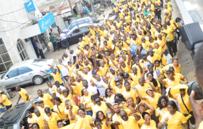 MTN Staff Take Up Campaign against Child Mortality in Style