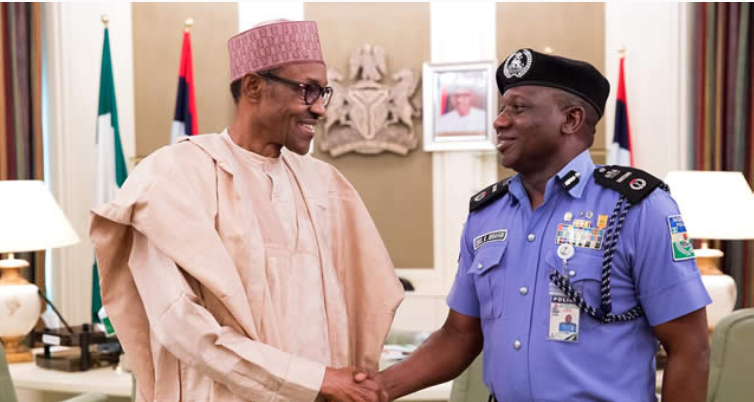 BREAKING: Buhari, IG Idris meet inside Aso Rock