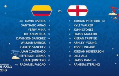 Colombia 0-0 England Live: Who Faces Sweden in QF?
