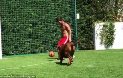 Lionel Messi Trains with Bulldog ahead of New Season