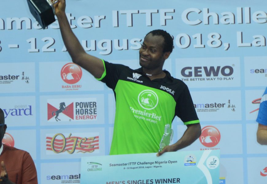 Aruna Quadri is 2018 ITTF Challenge Nigeria Open Champion