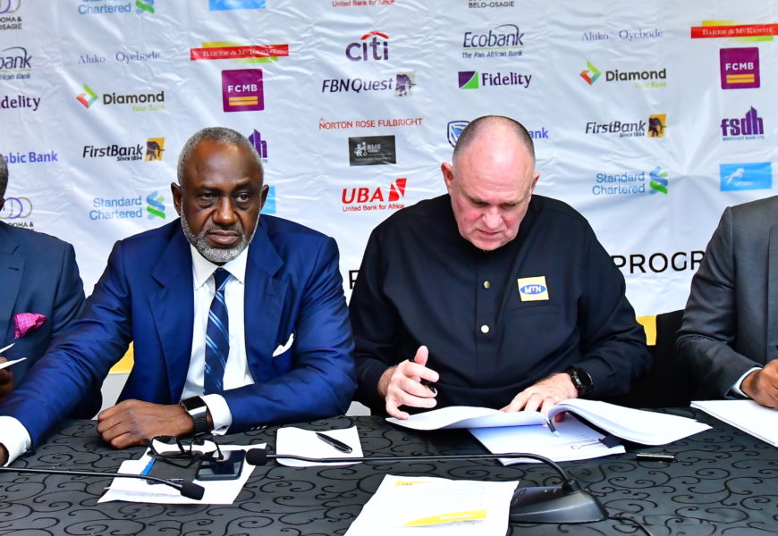 MTN, 12 banks sign N200b medium term loan facility