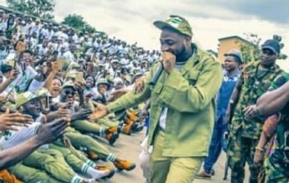 Party mood as Davido officially starts youth service