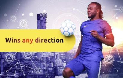 Victor Moses Stakes Image for Online Trading Platform, Binomo