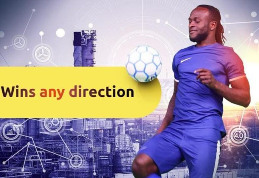 Victor Moses Stakes Image for Online Trading Platform, Binomo