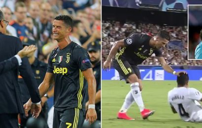 Champions League Red Card: “I did Nothing” – Ronaldo Protests