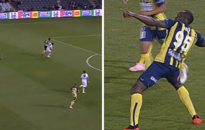 Usain Bolt Dazzles with Goals on Debut as Professional Footballer (Watch Video))