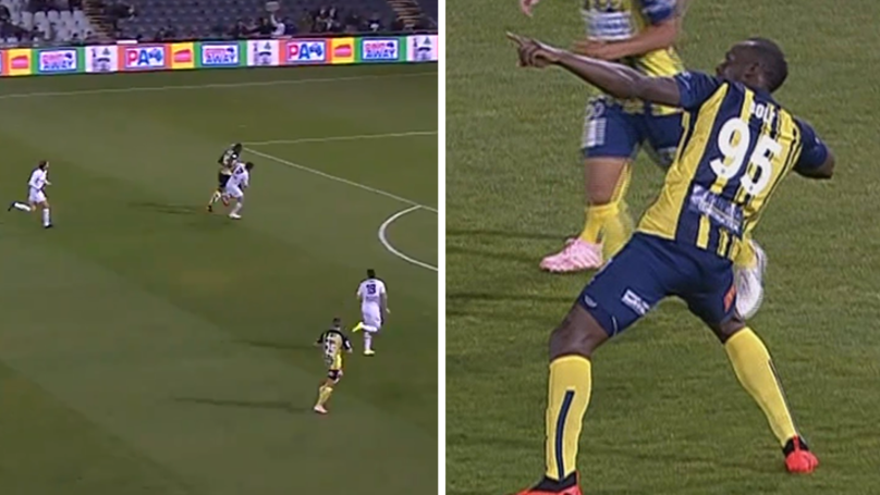 Usain Bolt Dazzles with Goals on Debut as Professional Footballer (Watch Video))