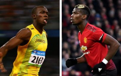 Watch: Paul Pogba penalty run up slower than Usain Bolt 100m world record