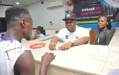 Ecobank MD Leads ‘Bank Tellers’ as Customers Service Week Gets Underway