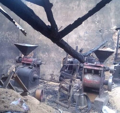 Fire guts Abakaliki rice mill