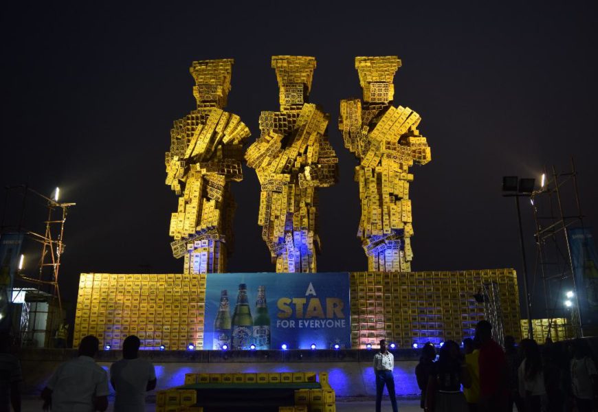 2018: Star Lager Beer Brands ‘Aro meta’ Statue in Lagos