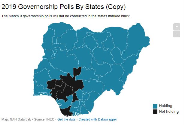 Nigeria: Seven States Exempted from 2019 Governorship Polls