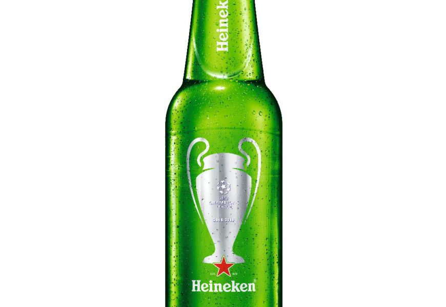 Heineken Designs New Bottle with Champions League Trophy