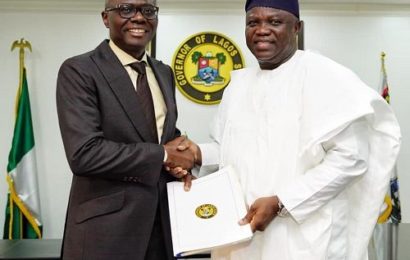 Breaking: Ambode hands over to Sanwo-Olu