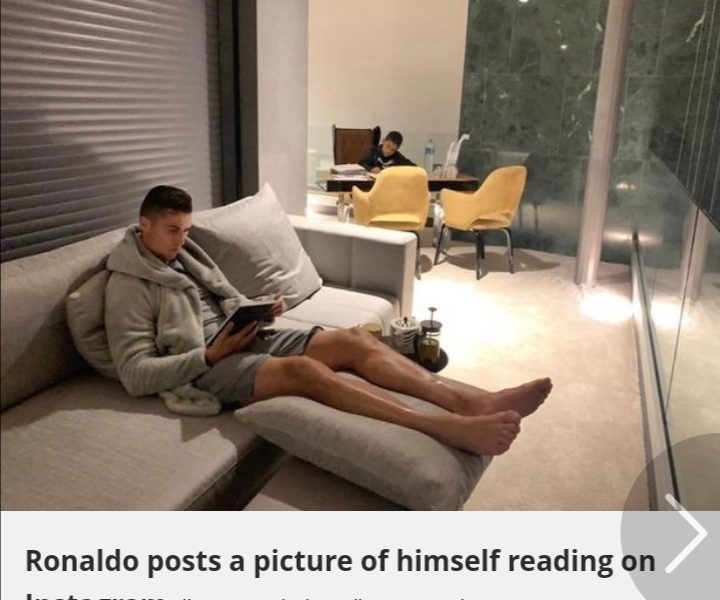 Conspicuously-missing Ronaldo was Reading During FIFA Best Awards