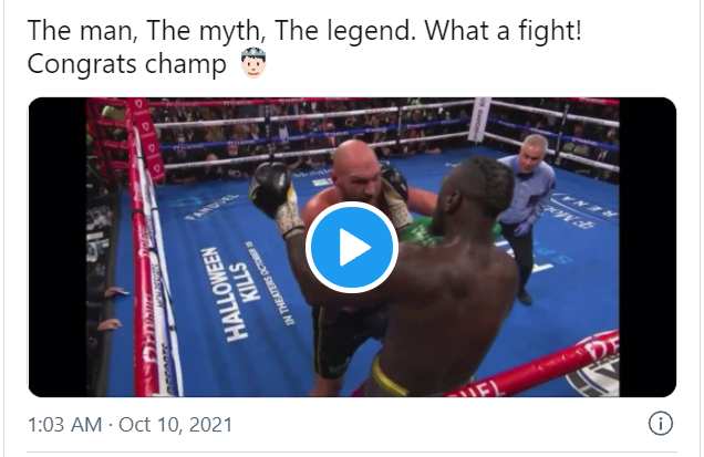 Watch Video of How Tyson Fury vs Deontay Wilder (III) Ended in Bloody TKO